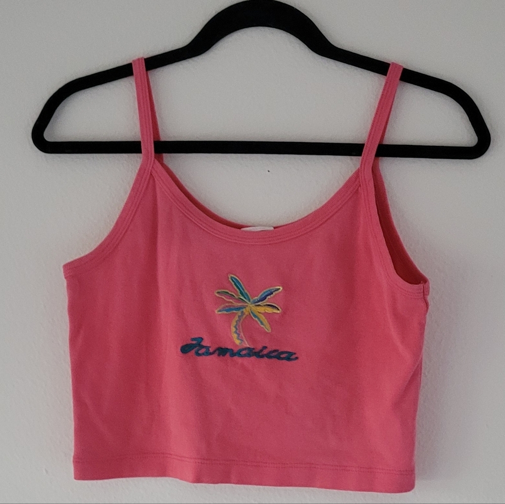 Vintage Pink Jamaica Crop Tank Top